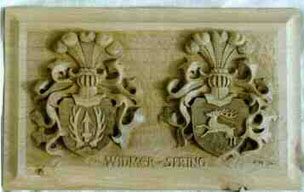 Wappen geschnitzt